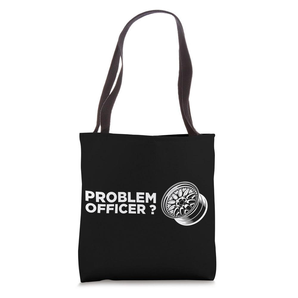 Meister Work Problem Officer Project Stanced Wheel Rim Car Tote Bag :>